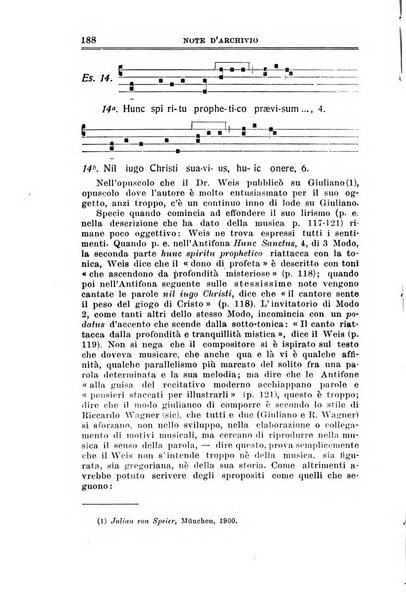 Note d'archivio per la storia musicale periodico trimestrale