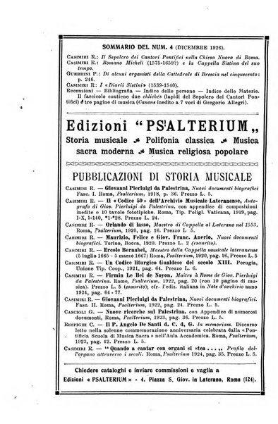 Note d'archivio per la storia musicale periodico trimestrale