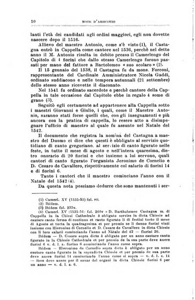 Note d'archivio per la storia musicale periodico trimestrale