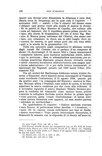 Note d'archivio per la storia musicale periodico trimestrale