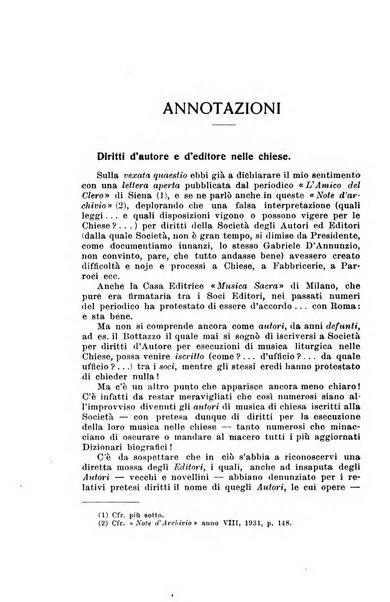 Note d'archivio per la storia musicale periodico trimestrale