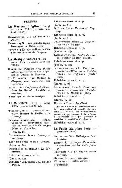 Note d'archivio per la storia musicale periodico trimestrale