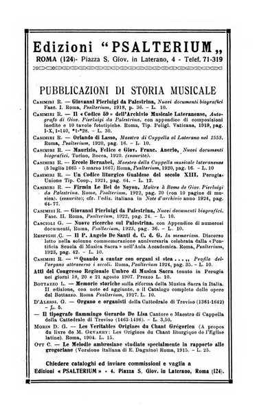 Note d'archivio per la storia musicale periodico trimestrale