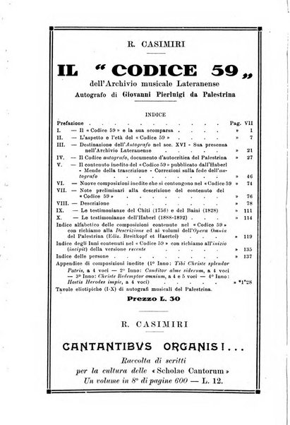 Note d'archivio per la storia musicale periodico trimestrale