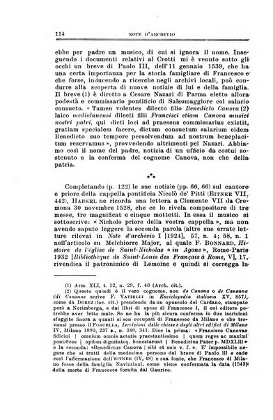 Note d'archivio per la storia musicale periodico trimestrale