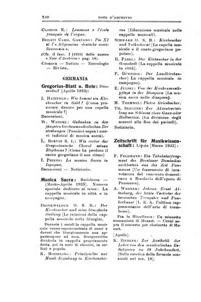 Note d'archivio per la storia musicale periodico trimestrale