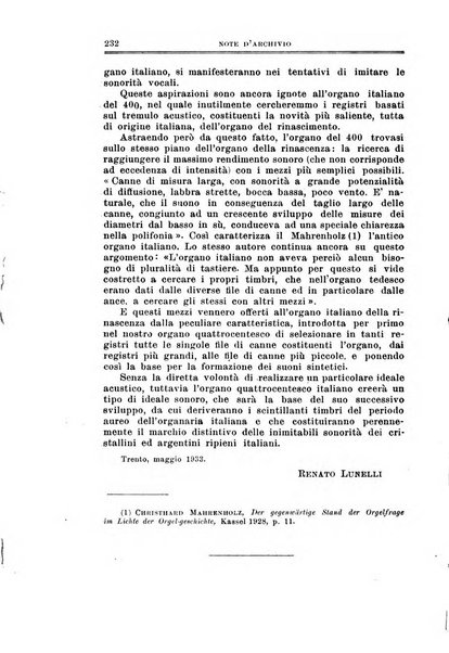 Note d'archivio per la storia musicale periodico trimestrale