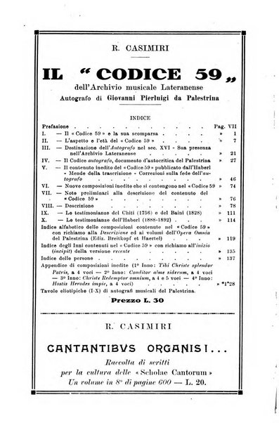 Note d'archivio per la storia musicale periodico trimestrale