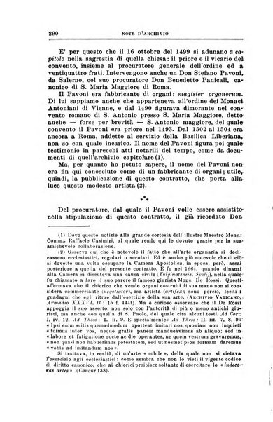 Note d'archivio per la storia musicale periodico trimestrale