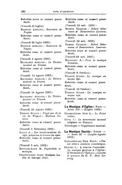 Note d'archivio per la storia musicale periodico trimestrale