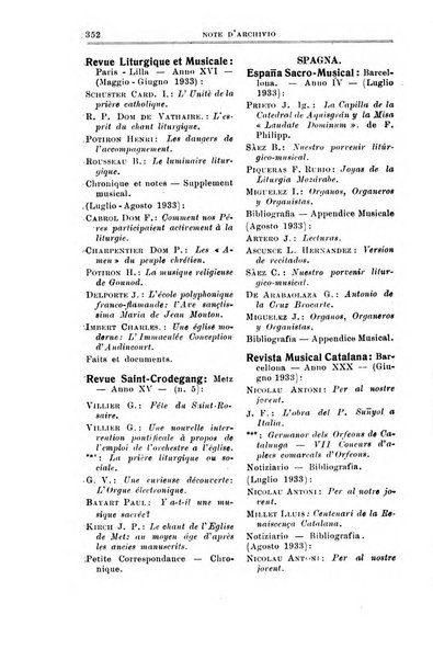 Note d'archivio per la storia musicale periodico trimestrale