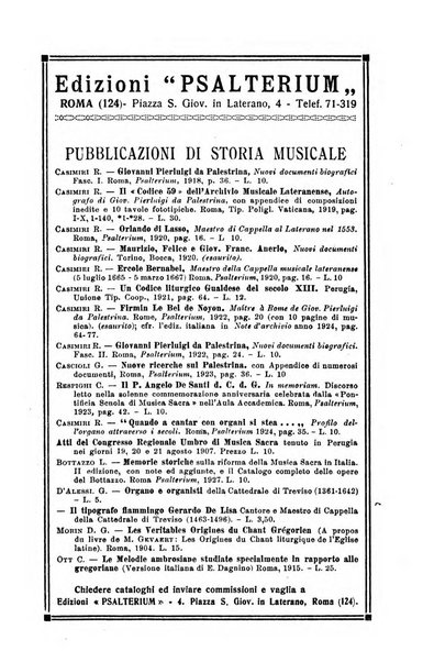 Note d'archivio per la storia musicale periodico trimestrale