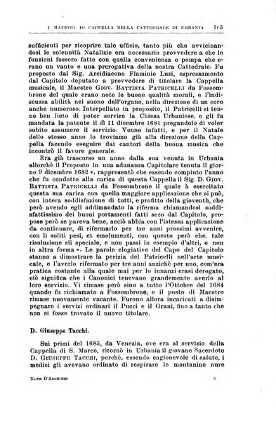 Note d'archivio per la storia musicale periodico trimestrale