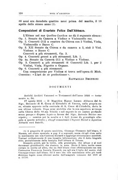 Note d'archivio per la storia musicale periodico trimestrale