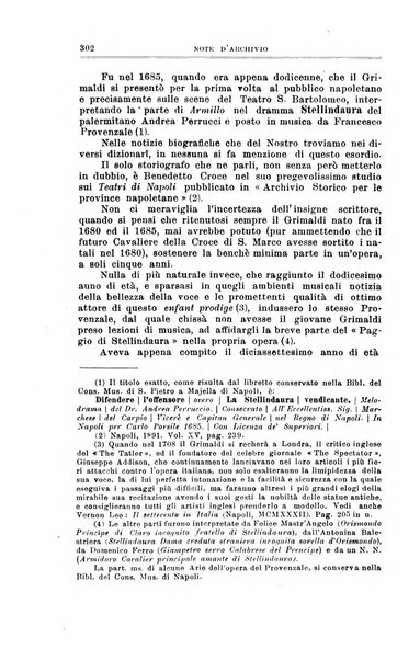 Note d'archivio per la storia musicale periodico trimestrale