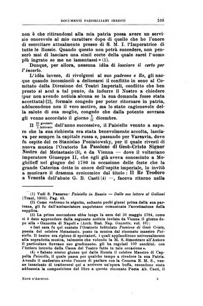 Note d'archivio per la storia musicale periodico trimestrale