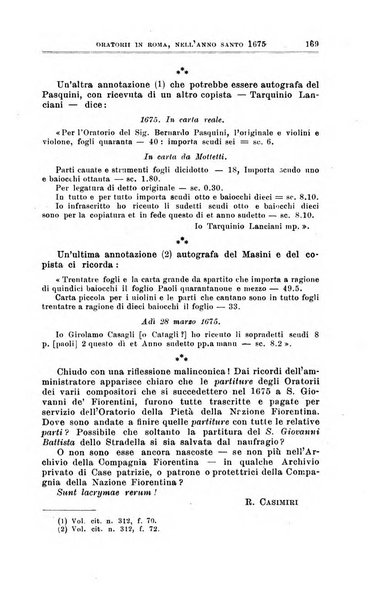 Note d'archivio per la storia musicale periodico trimestrale