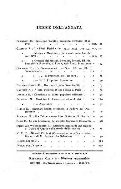 Note d'archivio per la storia musicale periodico trimestrale