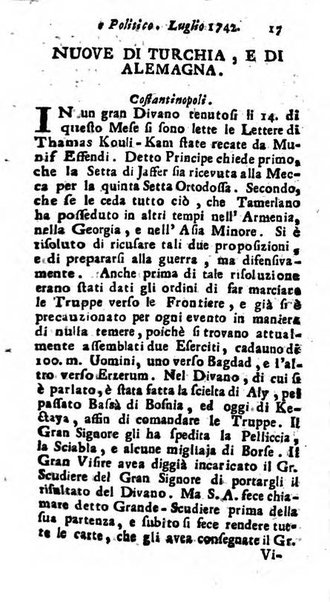 Mercurio storico, e politico il quale contiene lo stato presente dell'Europa; ciò che si tratta in tutte le corti; l'interesse de' principi, i lor maneggi, e generalmente tutto ciò che v'ha di curioso