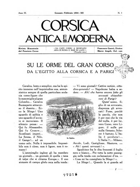 Corsica antica e moderna rivista bimestrale