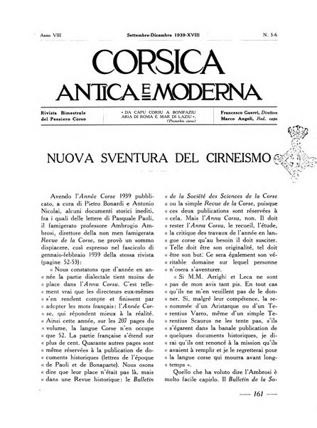 Corsica antica e moderna rivista bimestrale