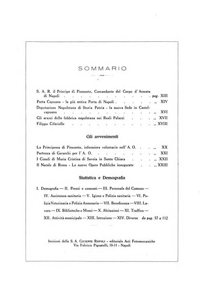 Annuario statistico del Comune di Napoli