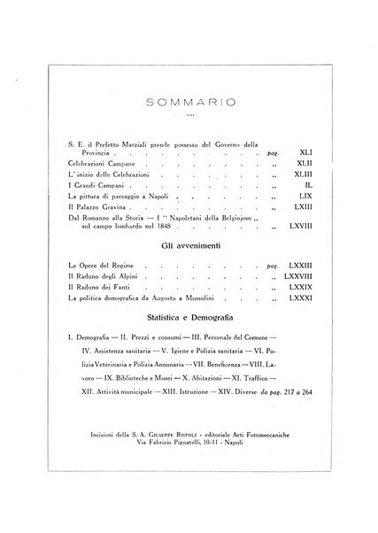 Annuario statistico del Comune di Napoli