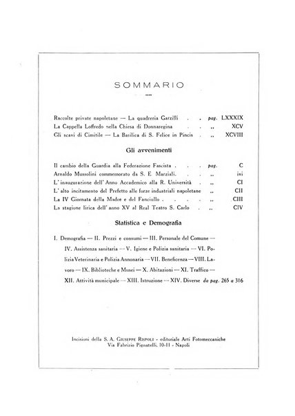 Annuario statistico del Comune di Napoli