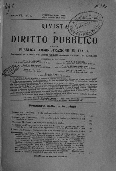 Rivista di diritto pubblico e della pubblica amministrazione in Italia