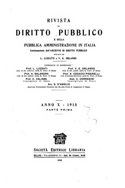 Rivista di diritto pubblico e della pubblica amministrazione in Italia