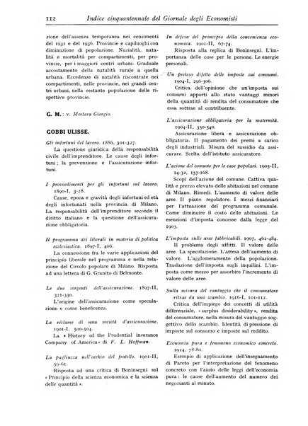 Giornale degli economisti e rivista di statistica