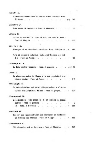 Giornale degli economisti e rivista di statistica