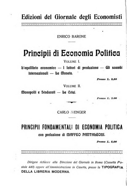 Giornale degli economisti e rivista di statistica