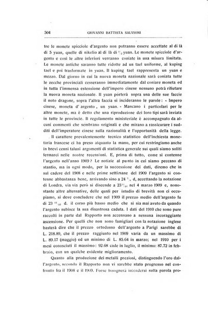 Giornale degli economisti e rivista di statistica