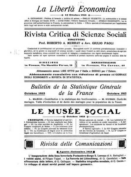 Giornale degli economisti e rivista di statistica