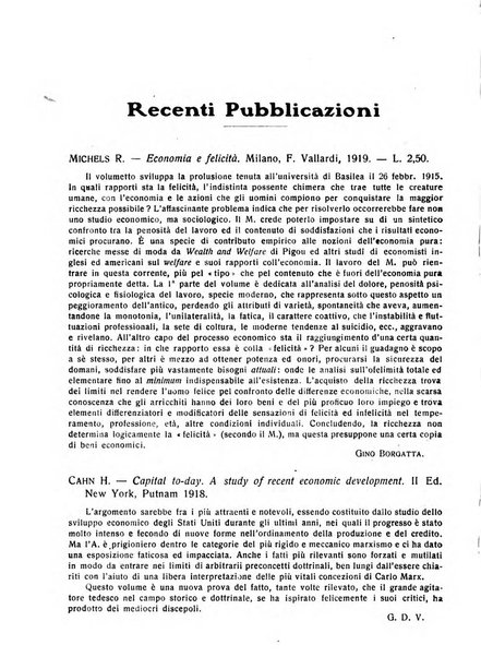 Giornale degli economisti e rivista di statistica