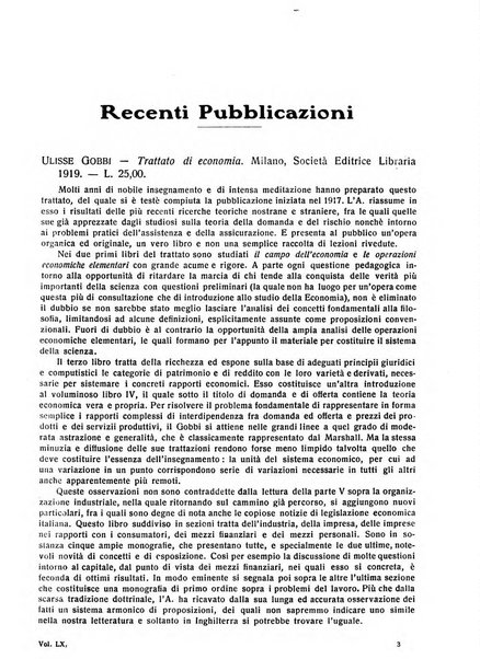 Giornale degli economisti e rivista di statistica