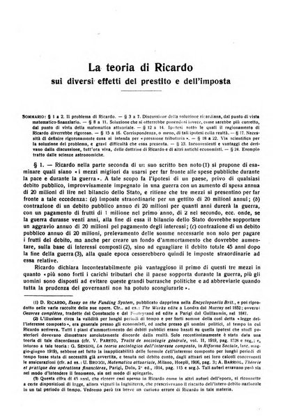 Giornale degli economisti e rivista di statistica