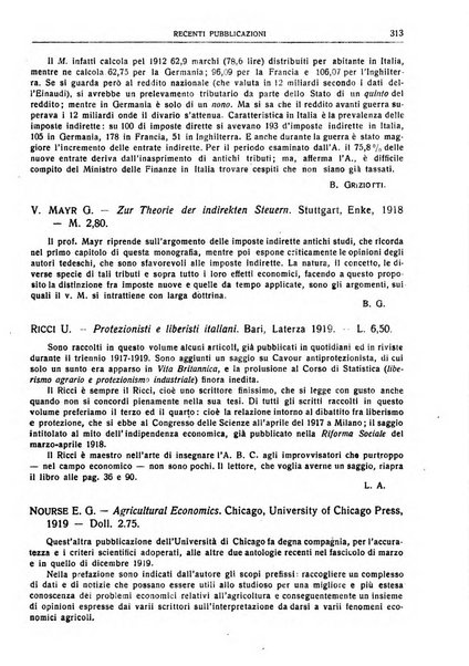 Giornale degli economisti e rivista di statistica