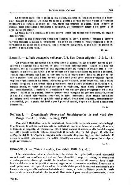 Giornale degli economisti e rivista di statistica