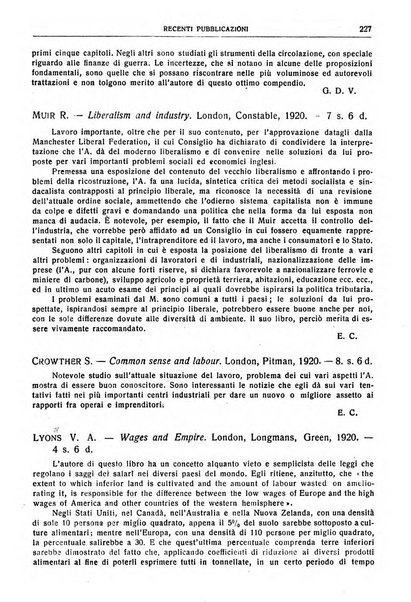 Giornale degli economisti e rivista di statistica