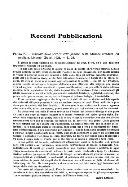 Giornale degli economisti e rivista di statistica