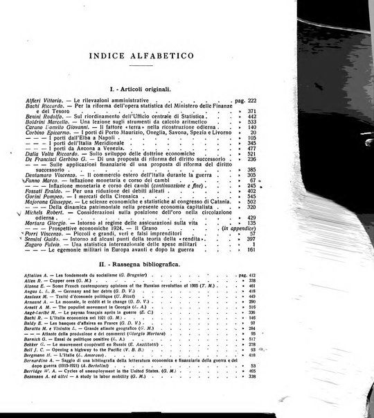 Giornale degli economisti e rivista di statistica