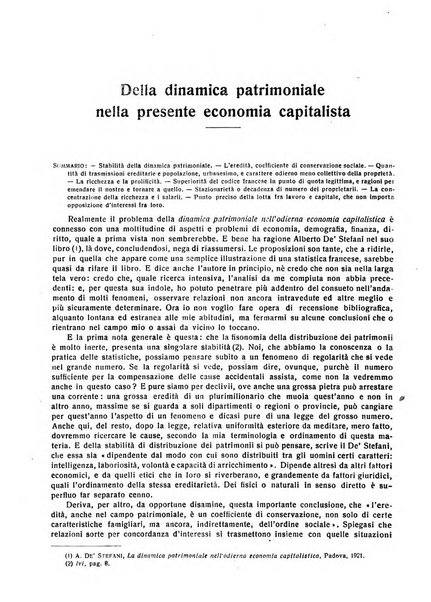 Giornale degli economisti e rivista di statistica