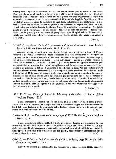 Giornale degli economisti e rivista di statistica