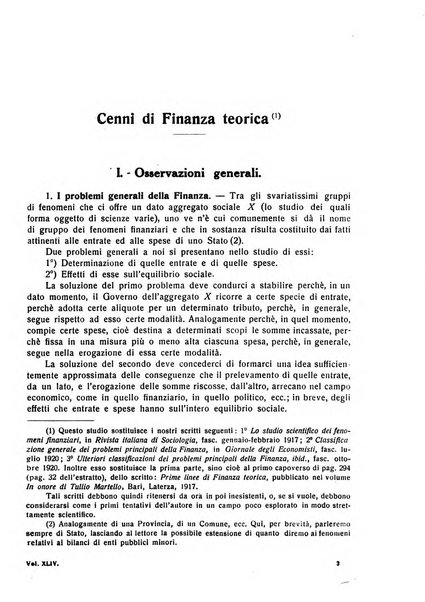 Giornale degli economisti e rivista di statistica