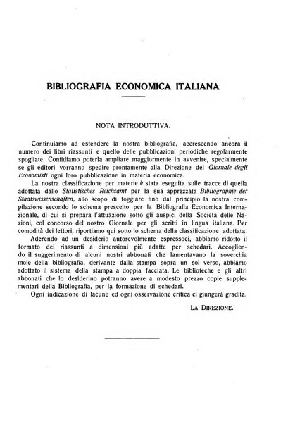 Giornale degli economisti e rivista di statistica