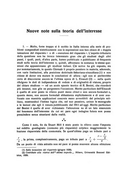 Giornale degli economisti e rivista di statistica