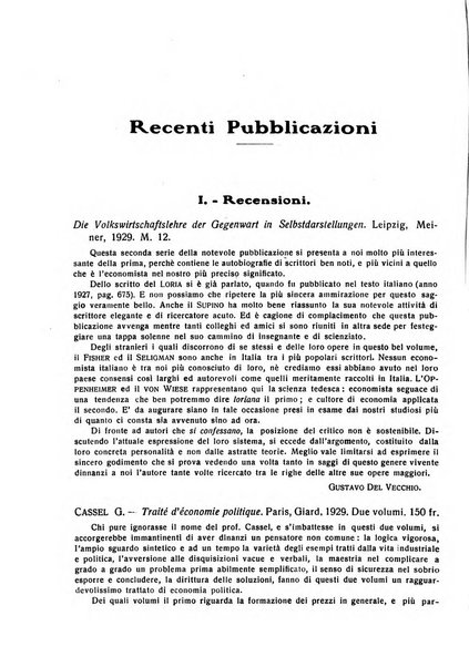 Giornale degli economisti e rivista di statistica