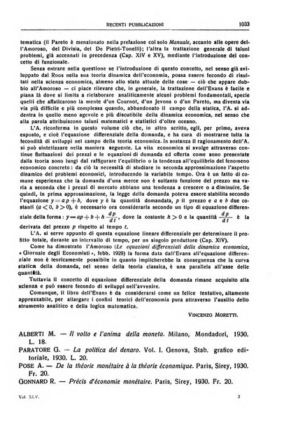 Giornale degli economisti e rivista di statistica